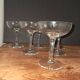 6 new crystal champagne glasses