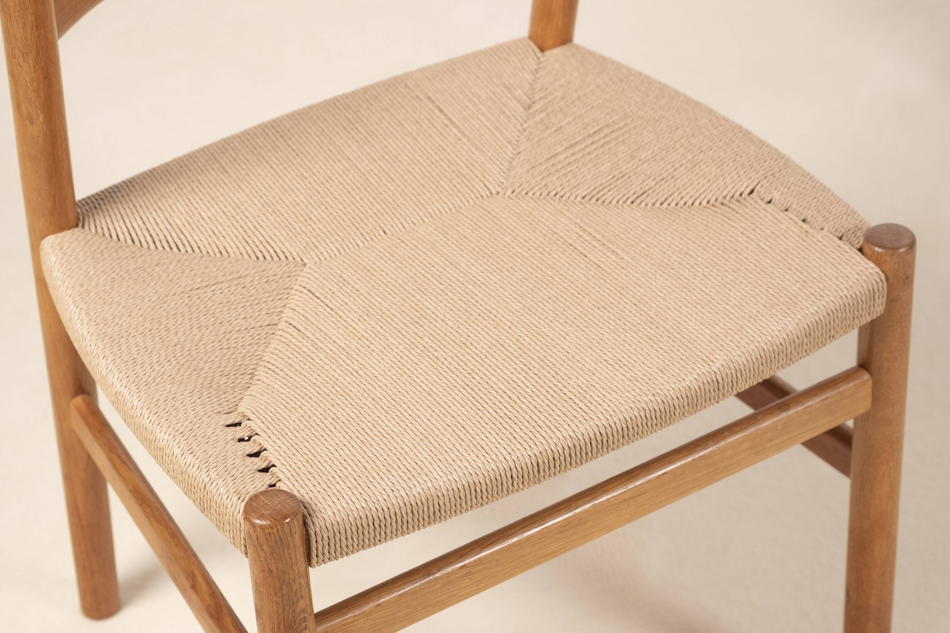 4x Chaise de salle à manger en chêne Børge Mogensen BM1, années 1950, Danemark