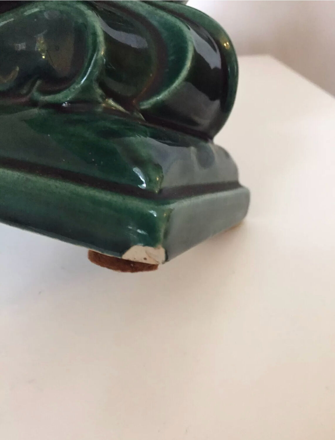 Ceramic lamp base 1950 seahorse Vallauris?