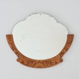 Antique vintage Art Deco mirror from the 1930s