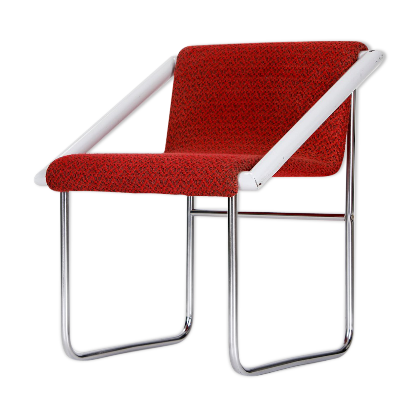 Czech tubular steel ladies armchair, 1960