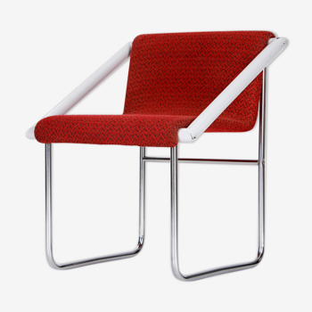 Czech tubular steel ladies armchair, 1960