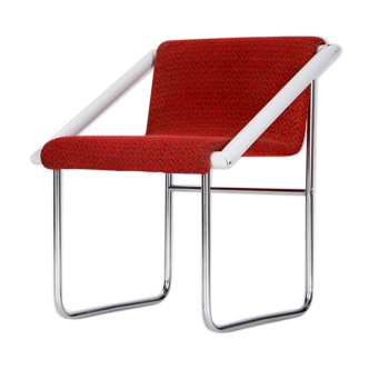 Czech tubular steel ladies armchair, 1960