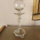 Candle holder blown glass lace lamp