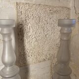 Pair of art deco candle holders