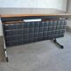 Bureau in Bauhaus mid-century style made of wood and black leather, Hungarian 1960s.