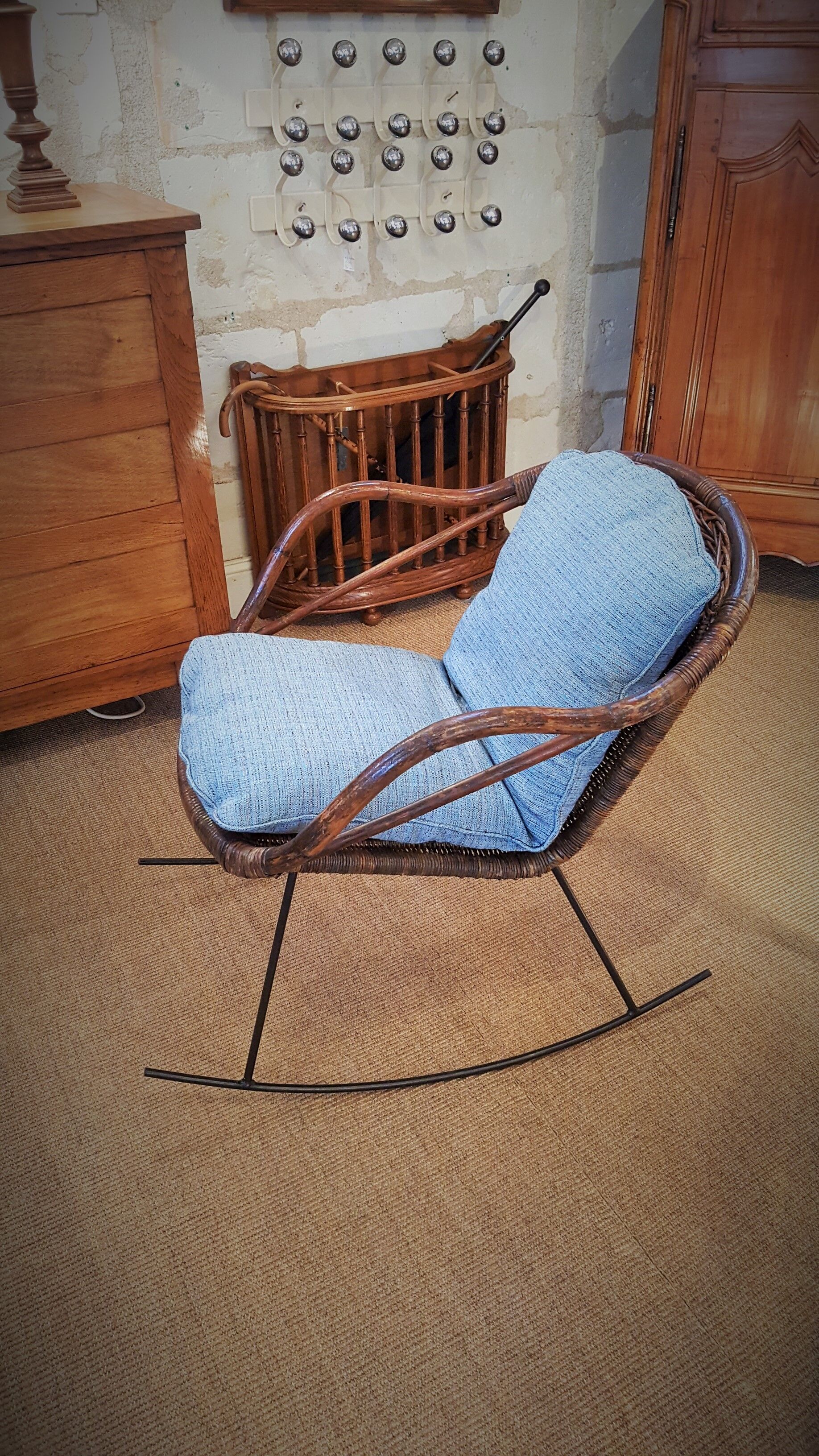 The 50s Wicker rocking