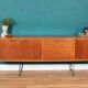Retro Teak 1960s Long Jentique Classic Mid Century Sideboard Hairpin Legs