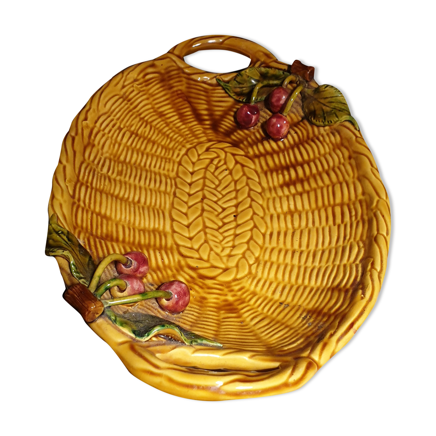 Plat barbotine Vallauris