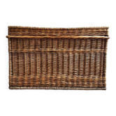 Trunk, woven wicker chest