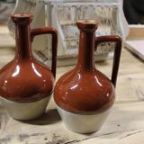 Lot of two sandstone pitchers