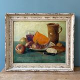 Oil on Isorel, still life
