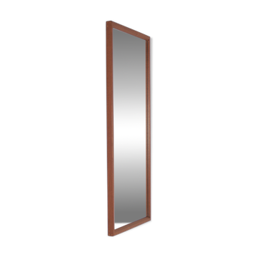 Miroir en teck danois par Kai Kristiansen pour Aksel Kjersgaard, années 1960.