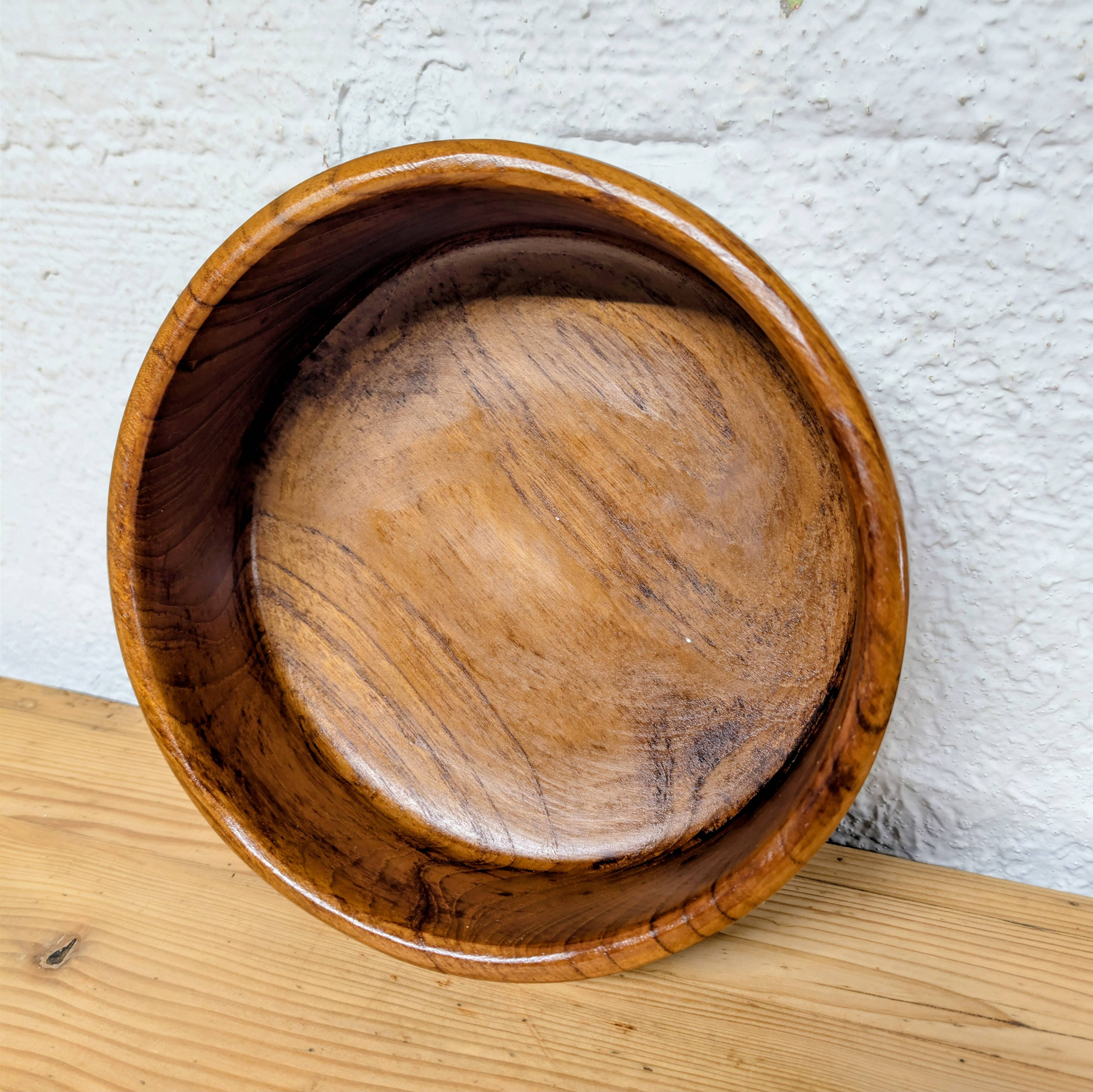 Teak salad bowl