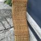 Vintage rattan deckchair