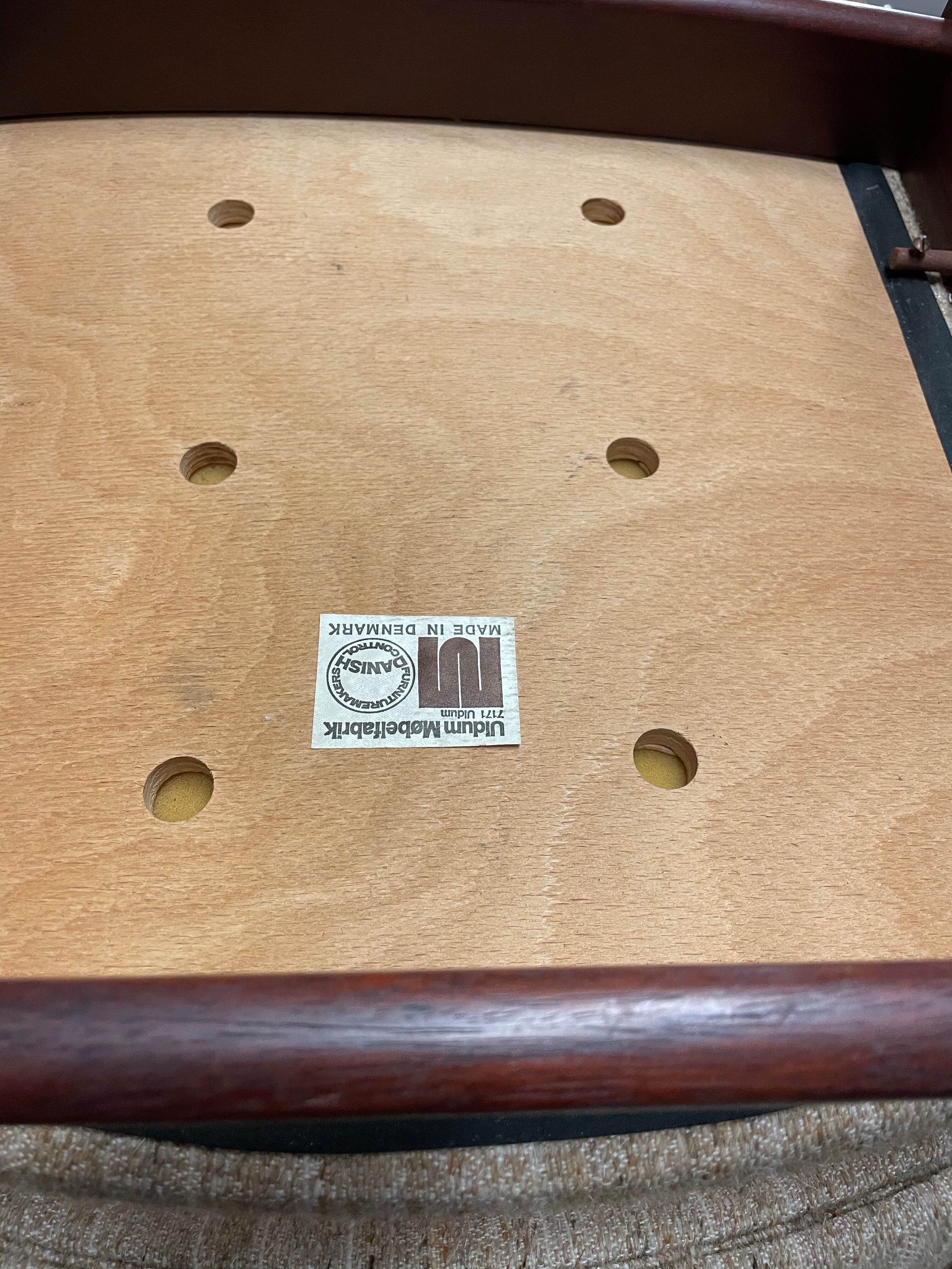 Rosewood dining chair by Johannes Andersen for Uldum Mobelfabrik 1960s