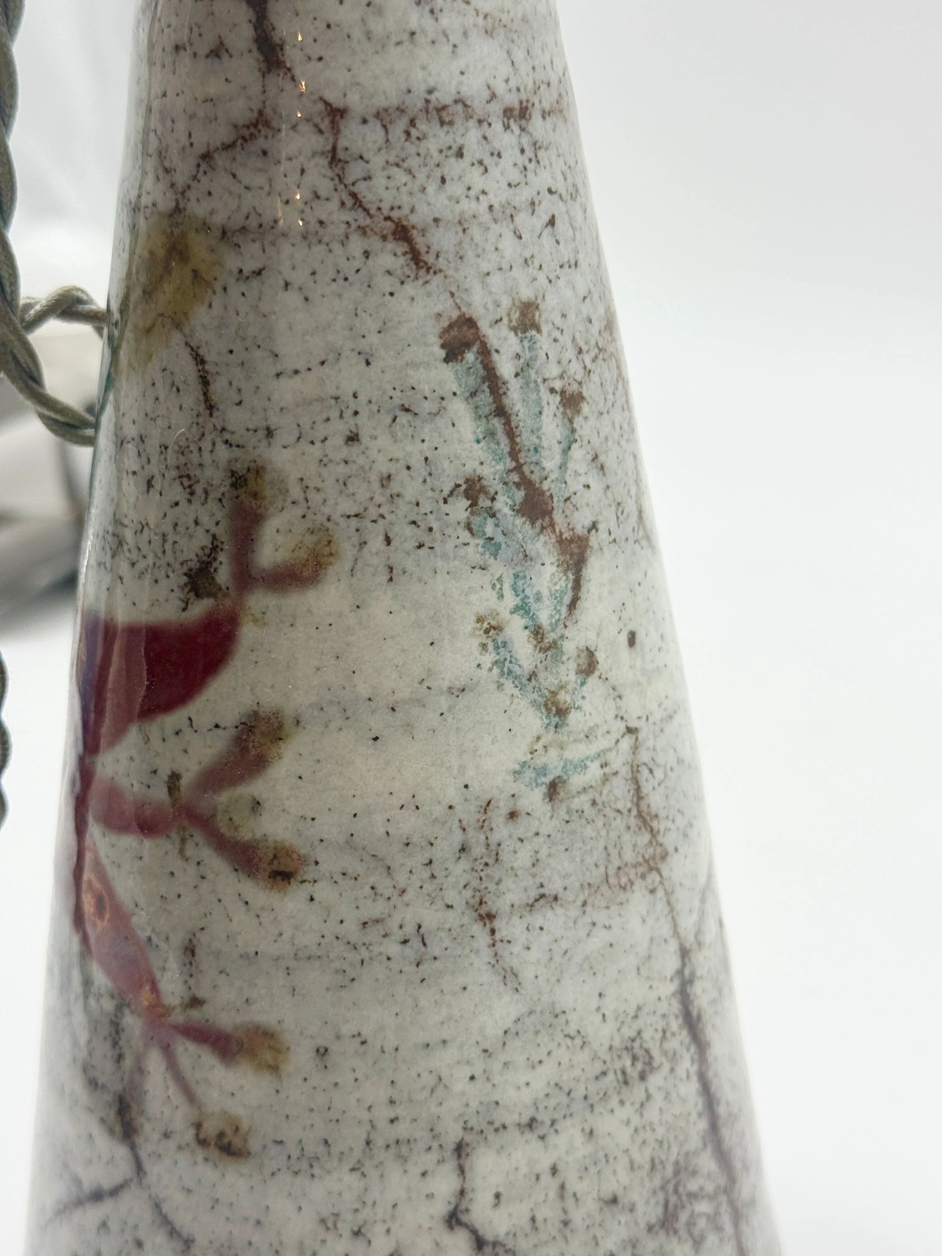 Ceramic pitcher converted into a lamp — Gustave Reynaud, 1950s