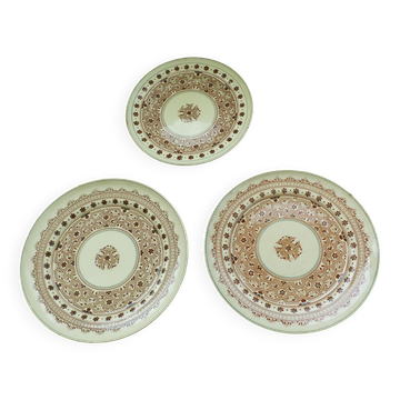 lot de 3 assiettes