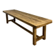 Genuine farmhouse table in renovated solid oak