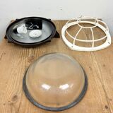 Industrial bakelite wall or ceiling light from Elektrosvit, 1980s