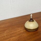 Mid-century Danish studio ceramic oil lamp by Bjergard, 1960s.