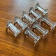 Set de 8 porte couteaux vintage en verre 1960