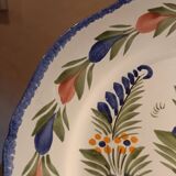 Antique HB Quimper faience plate