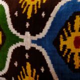 Set of two 16" x 20" ikat velvet pillow covers