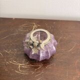 Mercurised Glass Purple Pumpkin Lantern Shabby Chic Romantic