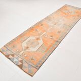 3x11 Orange Persian Runner, Rug For Hallway, Antique Runner Rug, 95x338Cm