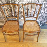 Pair of 1900 cane chairs