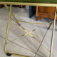 Pair of vintage green velvet folding chairs