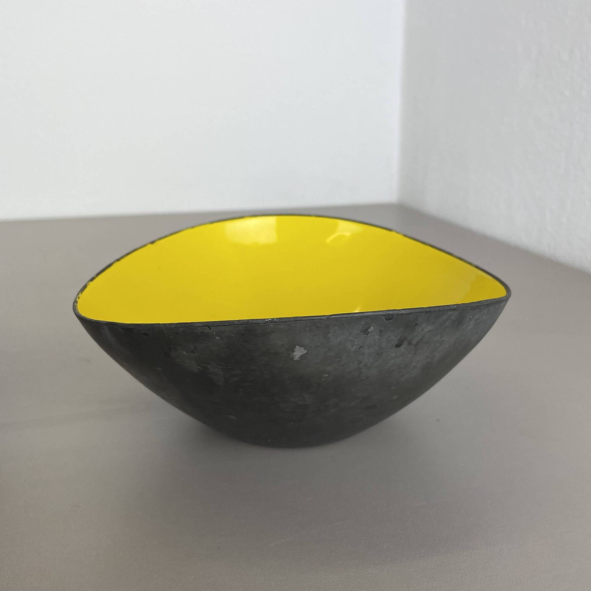 Set of 2 Krenit metal bowls by Herbert Krenchel for Ørskov, Torben, Denmark 1950