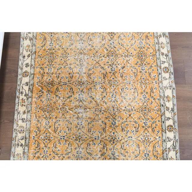 1970s vintage Turkish hand-knotted area rug 114x192