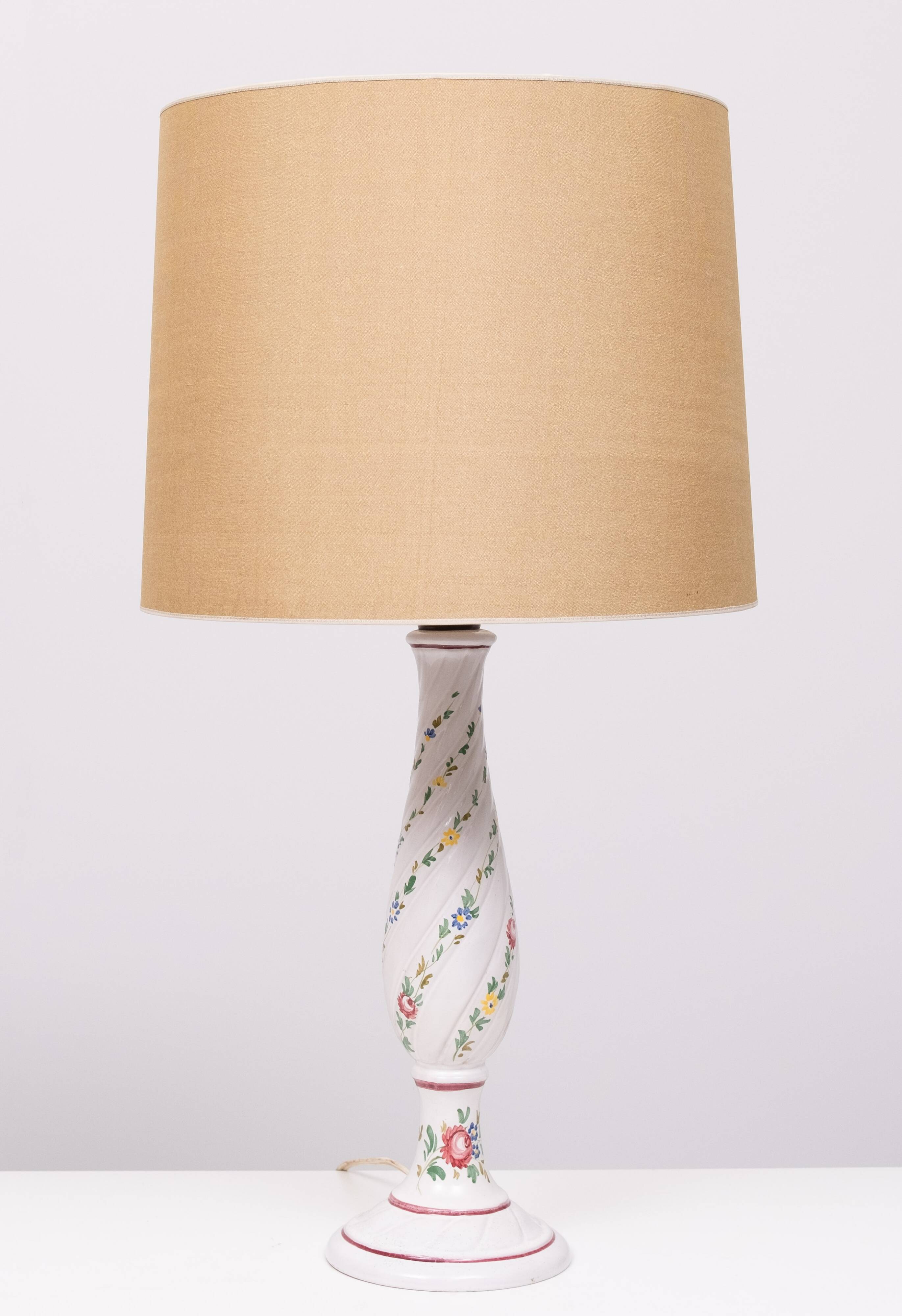 Capodimonte Ceramic Italian table lamps 1960s