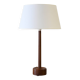 1950s/60s Danish teak turned table lamp