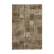 Tapis turc fait à la main 197 cm x 300 cm marron patchwork