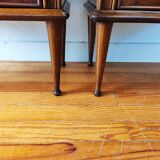 Pair of vintage Italian bedside tables from the 1950s