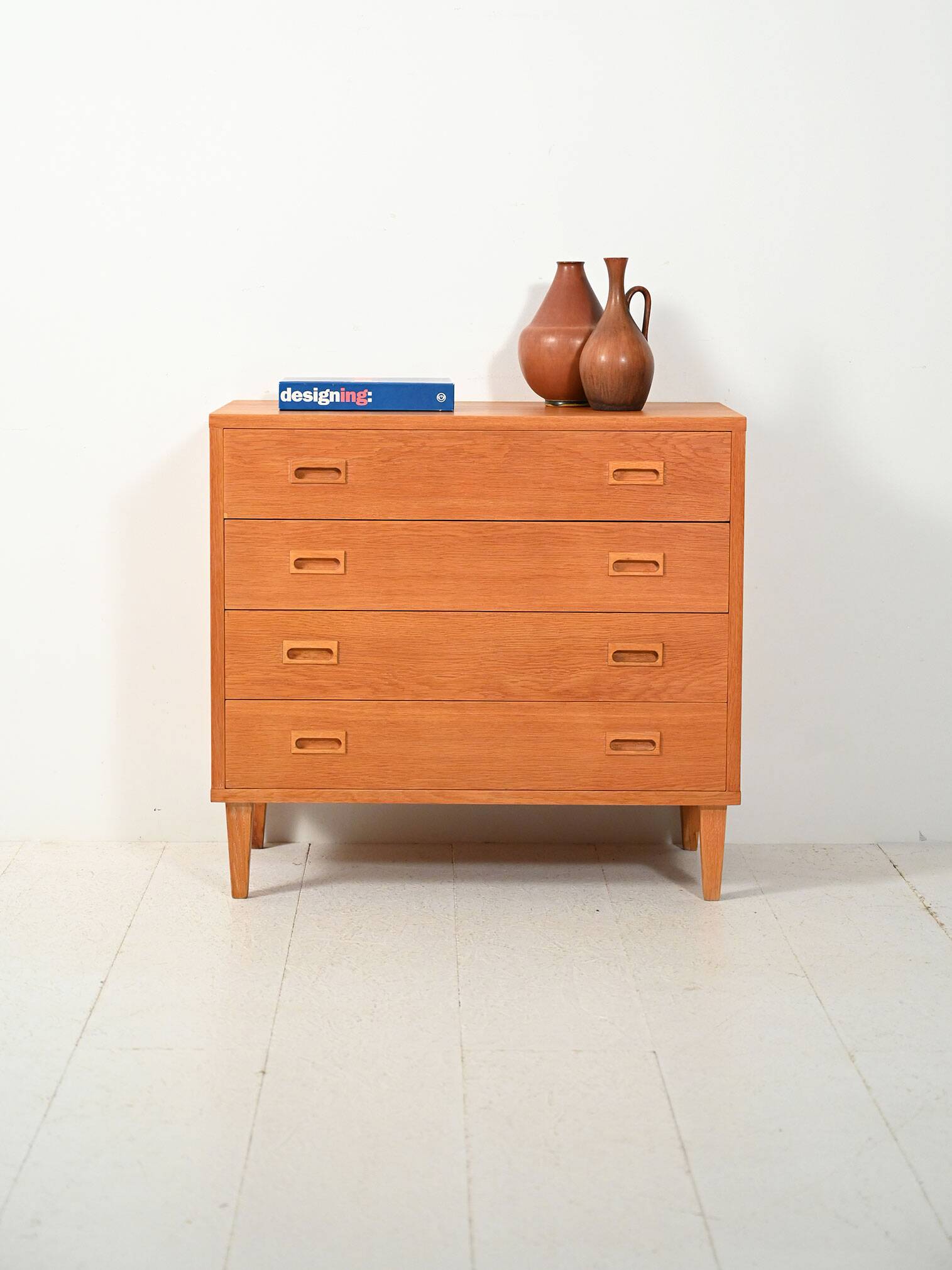 Swedish oak chest of drawers by String Design AB