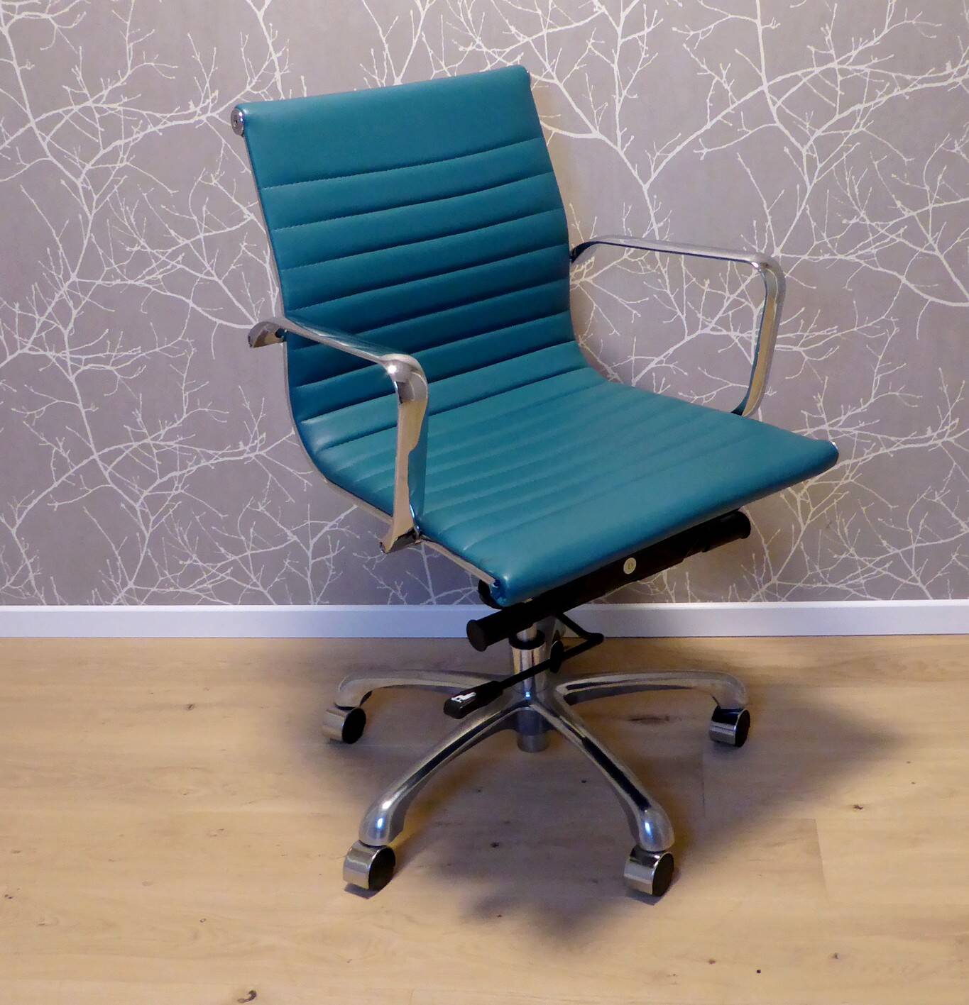 Turquoise office chair