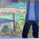 Petit tableau vintage Paysage signé par Svan Grandin (1906- 1982)