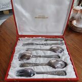 Coffret couverts à servir Frionnet François en metal argenté