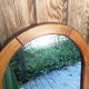 Miroir ovale en bois 148cm