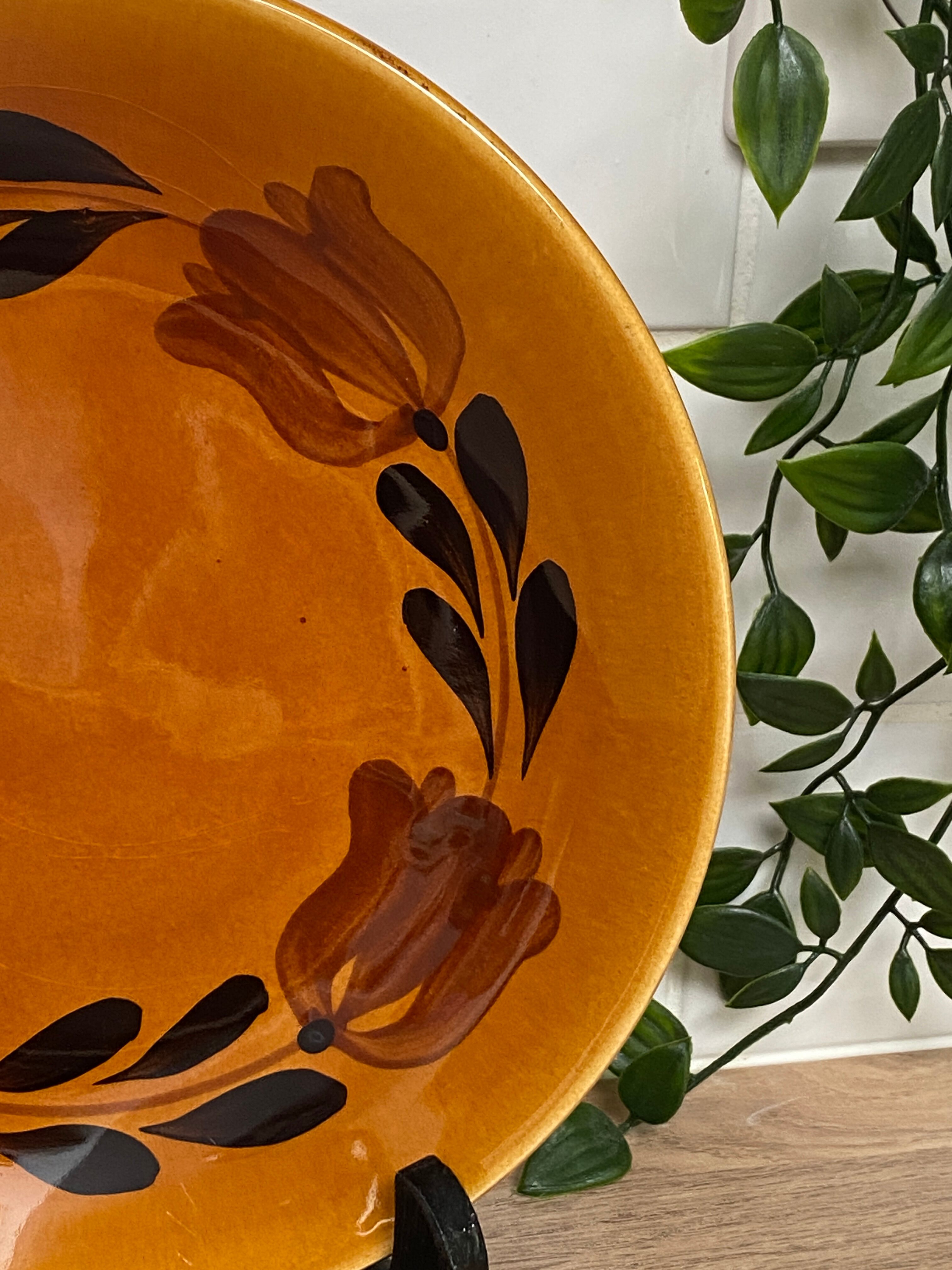 Set of 2 plates in earthenware of St Amand