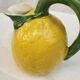 Pichet forme citron céramique barbotine Bassano