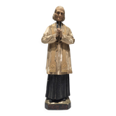 Statuette Religieuse Saint curé d’Ars en platre