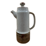 Japanese teapot in gray and brown stoneware