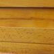 Vintage chest of drawers from the 50s in blond and gold beech 3 drawers feet compass