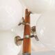 Chandelier 6 bulbs Temde Leuchten 1970s