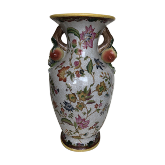 Vase en faïence craquelée